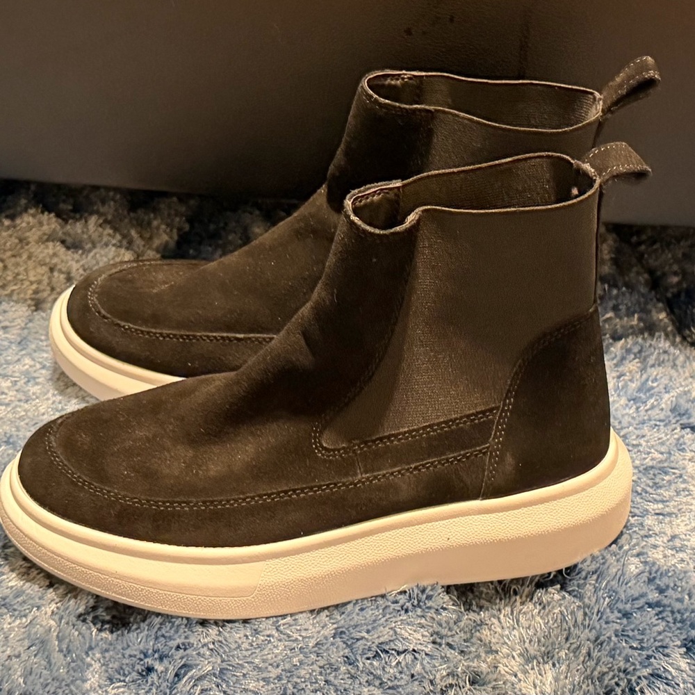 Nurture Rebalance Black Suede High-Top Sneakers - Picture 1 of 15
